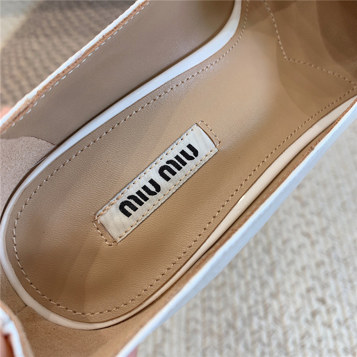 미우미우 레플리카 페이던트 레더 펌프스 구두 (굽7.5CM) M32010 16