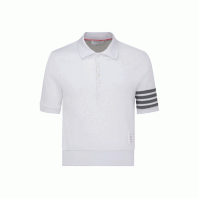 톰브라운 컴팩트 와플 립 커프 4-바 폴로 반팔 셔츠 [3컬러] [매장-180만원대] 레플리카 미러급 SA급 S급 고퀄리티 반팔 카라티 최상급 하이엔드 - best