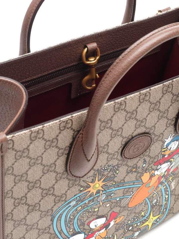 구찌 레플리카  디즈니 도널드덕 프린팅 토트백 3