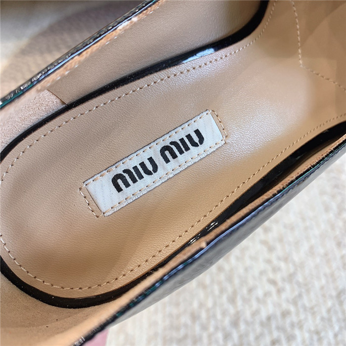 미우미우 레플리카 페이던트 레더 펌프스 구두 (굽7.5CM) M32010 8