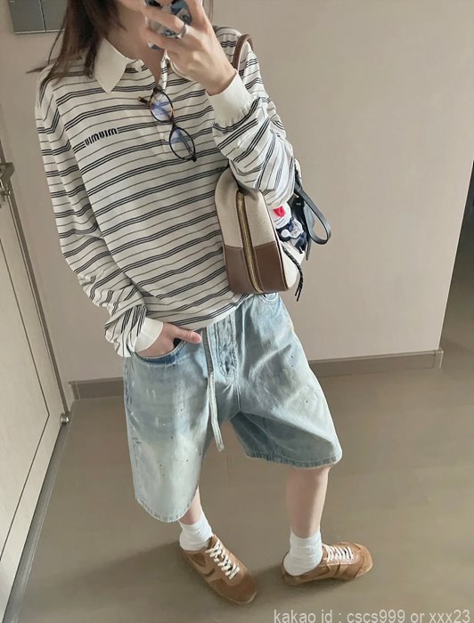 미우미우 카라 니트 레플리카 미러급 SA급 S급 고퀄리티 긴팔티셔츠 [남성여성공용] - best 2