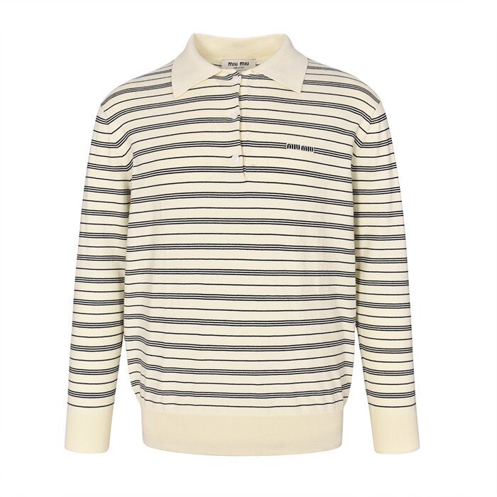 미우미우 카라 니트 레플리카 미러급 SA급 S급 고퀄리티 긴팔티셔츠 [남성여성공용] - best 3