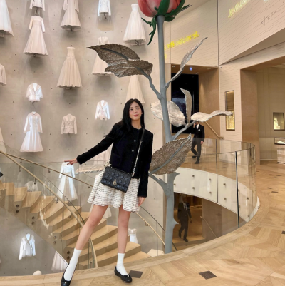 디올 레플리카 MISS DIOR 탑 핸들백 블랙 2