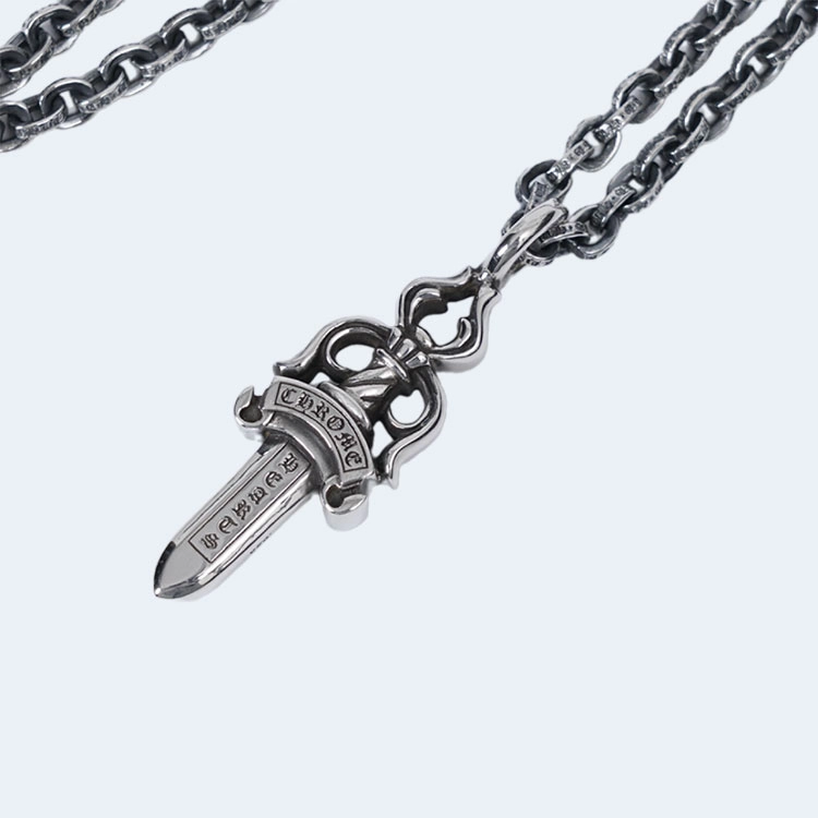 크롬하츠 대거 팬던트 페이퍼체인 목걸이 레플리카 미러급 SA급 S급 고퀄리티 [남성여성공용] - thebest