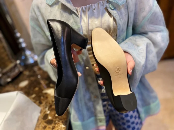 샤넬 CC로고 더블캡토 청키 펌프스 힐 올검 레플리카 미러급 SA급 S급 고퀄리티 신발 구두 [여성] 최상급 하이엔드 - thebest 15