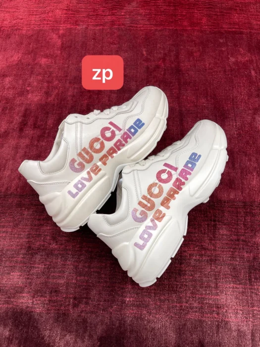 구찌 모노그램 하트 핑크 그러데이션 라이톤 레플리카 미러급 SA급 S급 고퀄리티 신발 스니커즈 [여성] - best 11