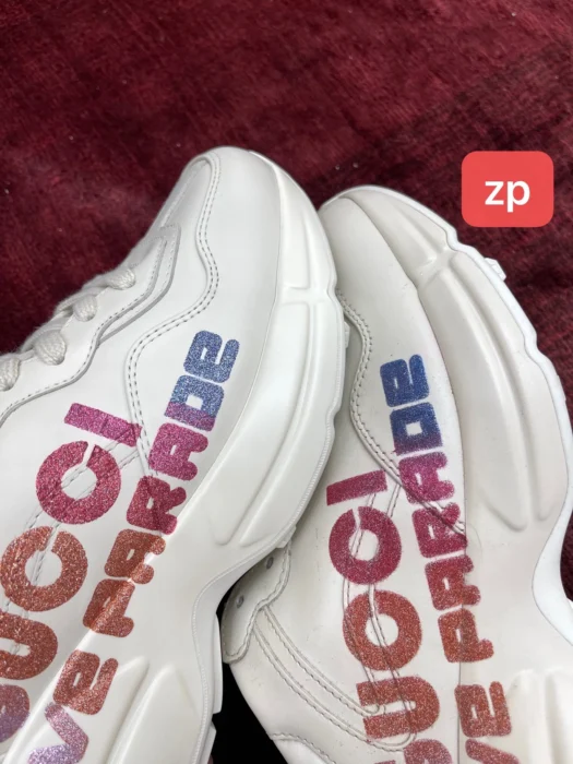 구찌 모노그램 하트 핑크 그러데이션 라이톤 레플리카 미러급 SA급 S급 고퀄리티 신발 스니커즈 [여성] - best 5