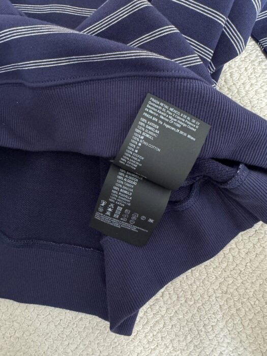 미우미우 스트라이프 지퍼 폴로 셔츠 레플리카 미러급 SA급 S급 고퀄리티 하이엔드 최상급 의류 [여성] - best 13