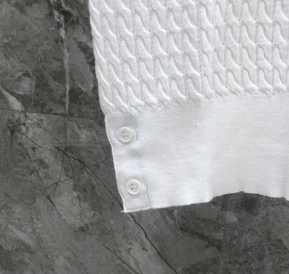 톰브라운 코튼 사선 케이블 니트 숏슬리브 폴로 반팔티 레플리카 미러급 SA급 S급 고퀄리티 카라티 최상급 하이엔드 - best [남성] 25