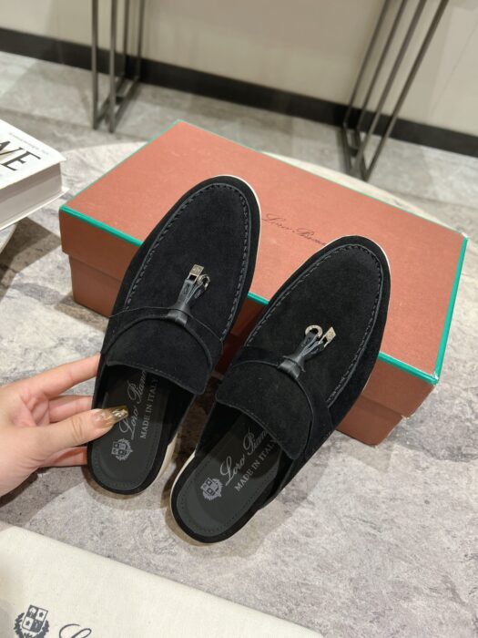 로로피아나 뮬 블로퍼 블랙 레플리카 미러급 SA급 S급 고퀄리티 최상급 하이엔드 신발 [남성여성공용] - thebest 6