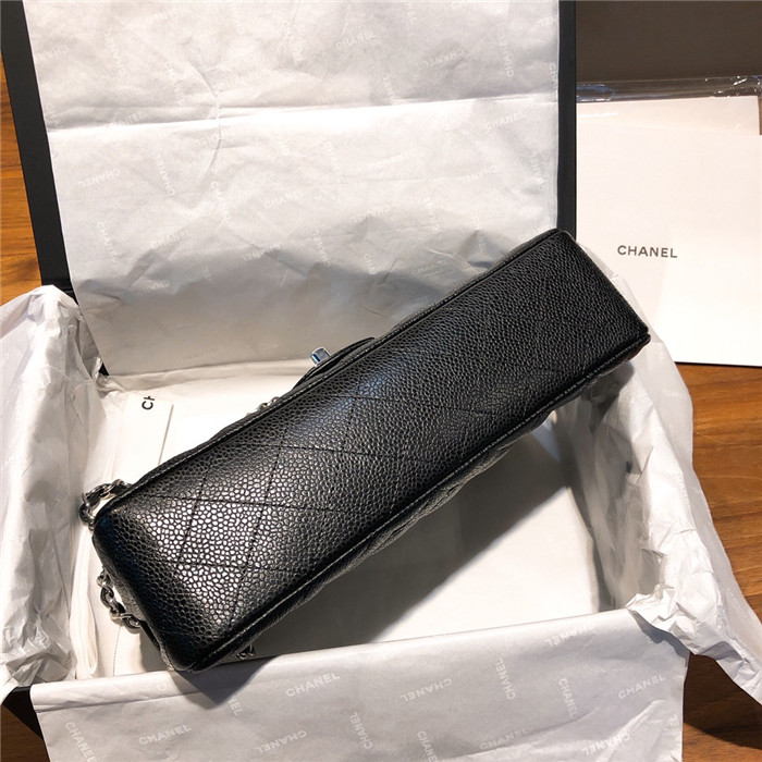 샤넬 레플리카 클래식 캐비어 플랩백 블랙 금,은장 17