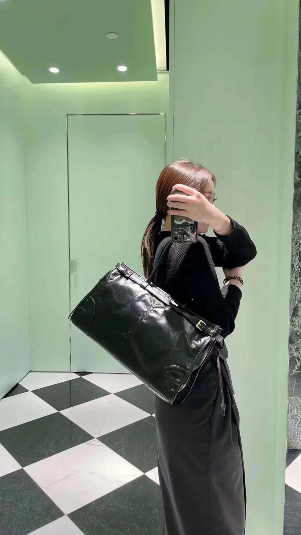 프라다 라지 가죽 핸드백 레플리카 미러급 SA급 S급 고퀄리티 가방 크로스백 토트백 best  [남성여성공용] 9