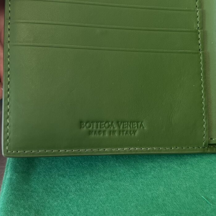 보테가베네타 인트레치아토 단색 반지갑 그린 649603 레플리카 미러급 SA급 S급 고퀄리티 최상급 하이엔드 지갑 [남성여성공용] - best 9