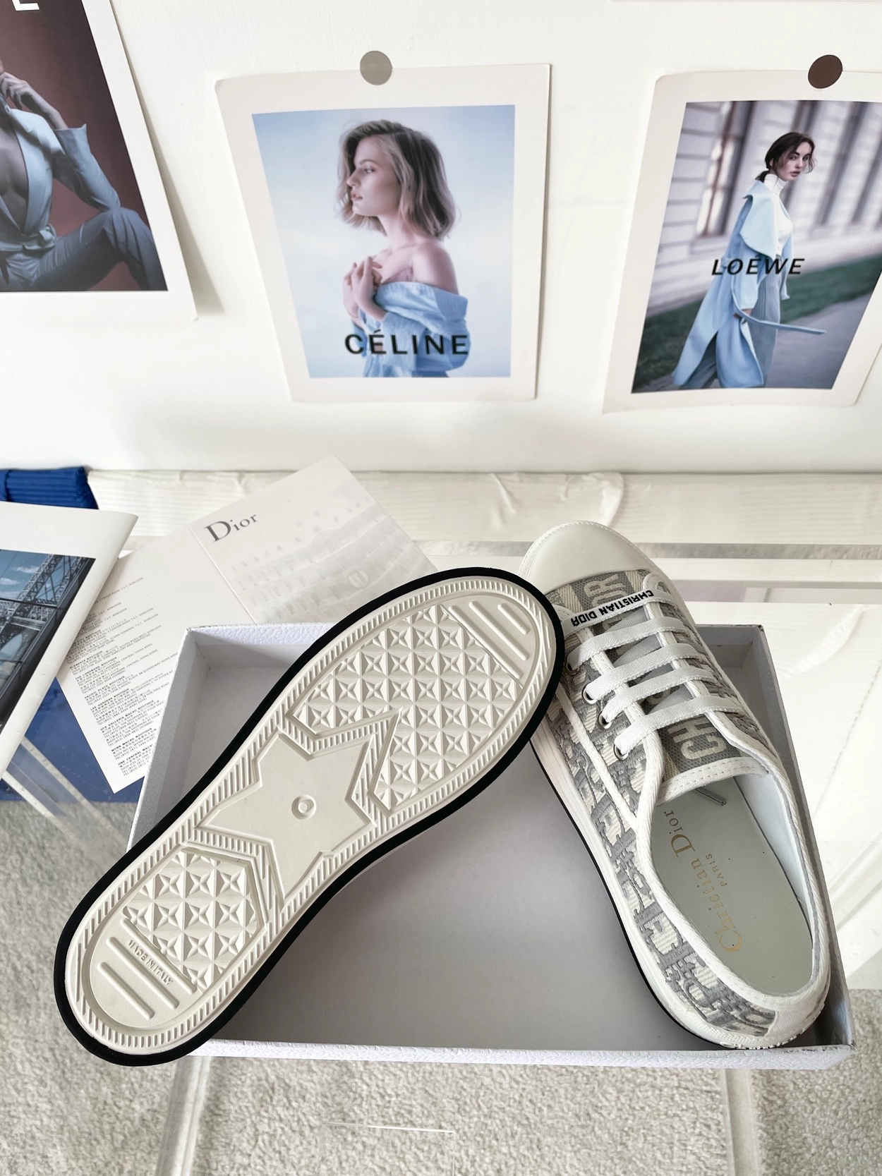 디올 오블리크 자수 로우탑 스니커즈 3칼라 레플리카 미러급 SA급 S급 고퀄리티 신발  [여성] - best 4