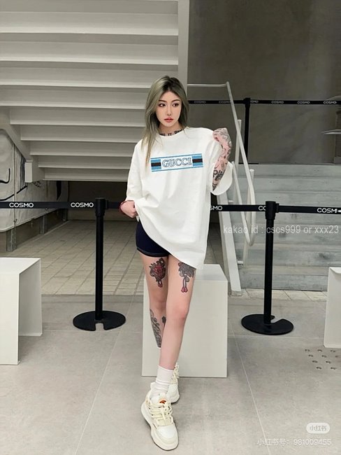 구찌 (2 color) 반팔 라운드 티셔츠 레플리카 미러급 SA급 S급 고퀄리티 의류 [남성여성공용] 최상급 하이엔드 - thebest 25