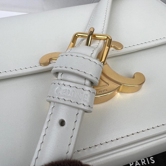 셀린느 레플리카 샤이니 카프스킨 틴 트리오페 백 188423BF4 33