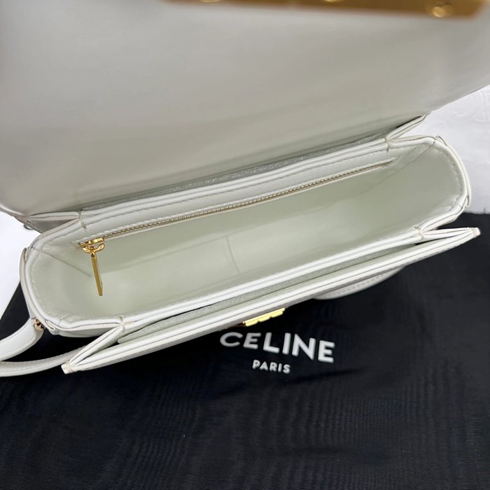 셀린느 레플리카 샤이니 카프스킨 틴 트리오페 백 188423BF4 35