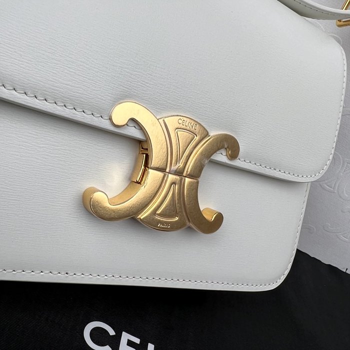 셀린느 레플리카 샤이니 카프스킨 틴 트리오페 백 188423BF4 36