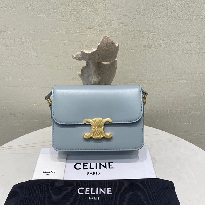 셀린느 레플리카 샤이니 카프스킨 틴 트리오페 백 188423BF4 47