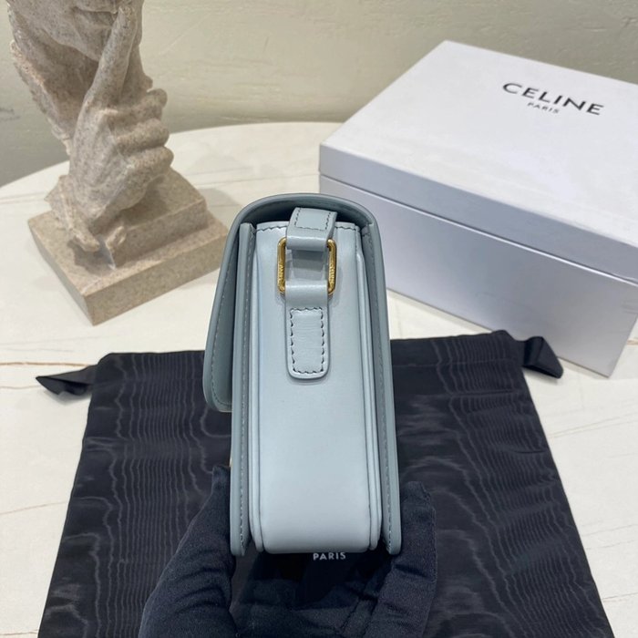 셀린느 레플리카 샤이니 카프스킨 틴 트리오페 백 188423BF4 49