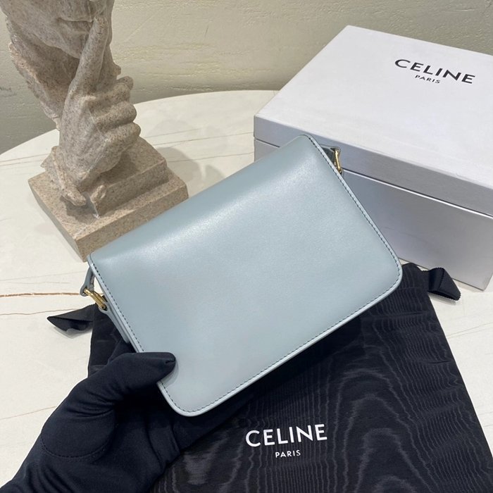 셀린느 레플리카 샤이니 카프스킨 틴 트리오페 백 188423BF4 50