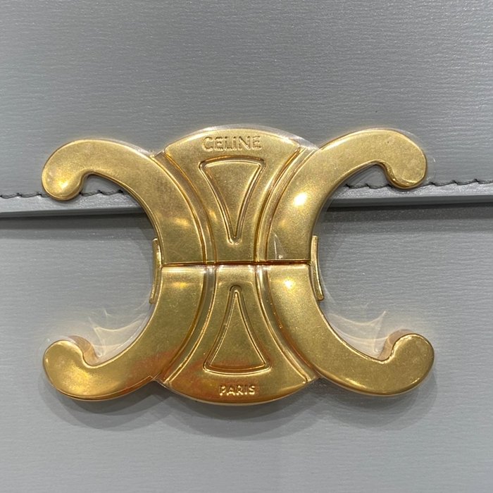 셀린느 레플리카 샤이니 카프스킨 틴 트리오페 백 188423BF4 52