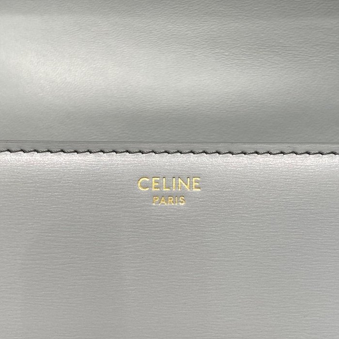 셀린느 레플리카 샤이니 카프스킨 틴 트리오페 백 188423BF4 53