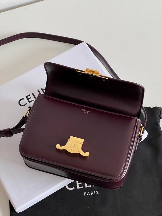 셀린느 레플리카 샤이니 카프스킨 틴 트리오페 백 188423BF4 58