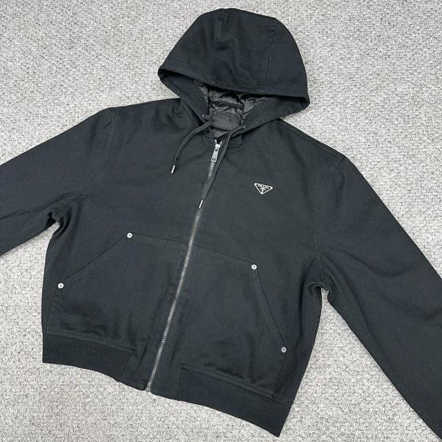 프라다 후드 집업 자켓 블랙 레플리카 미러급 SA급 S급 고퀄리티 하이엔드 최상급 의류 [남성여성공용] 11