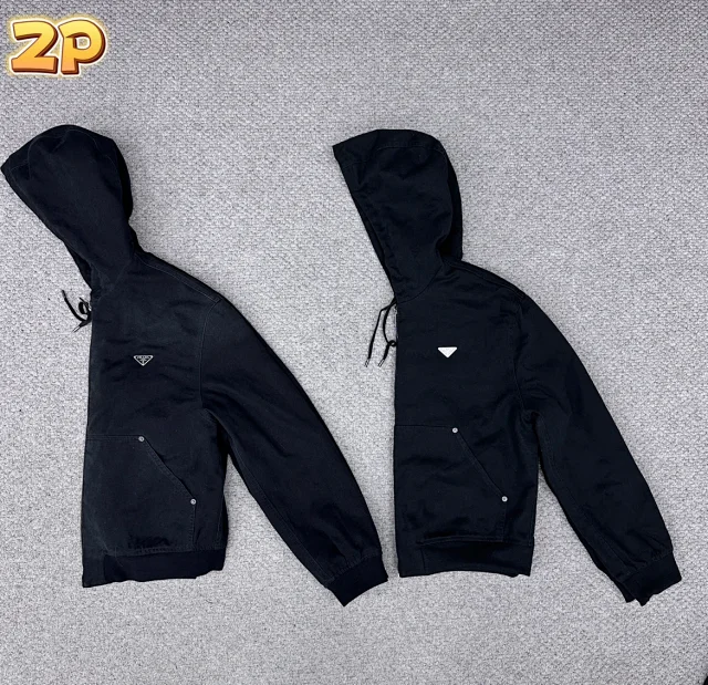 프라다 후드 집업 자켓 블랙 레플리카 미러급 SA급 S급 고퀄리티 하이엔드 최상급 의류 [남성여성공용] 6