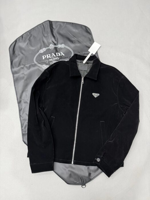 프라다 벨벳 데님 블루종 자켓 블랙 레플리카 미러급 SA급 S급 고퀄리티 하이엔드 최상급 의류 [남성여성공용] 2