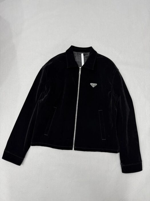 프라다 벨벳 데님 블루종 자켓 블랙 레플리카 미러급 SA급 S급 고퀄리티 하이엔드 최상급 의류 [남성여성공용] 3