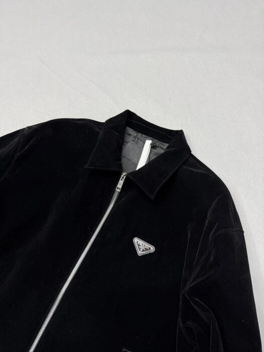 프라다 벨벳 데님 블루종 자켓 블랙 레플리카 미러급 SA급 S급 고퀄리티 하이엔드 최상급 의류 [남성여성공용] 4