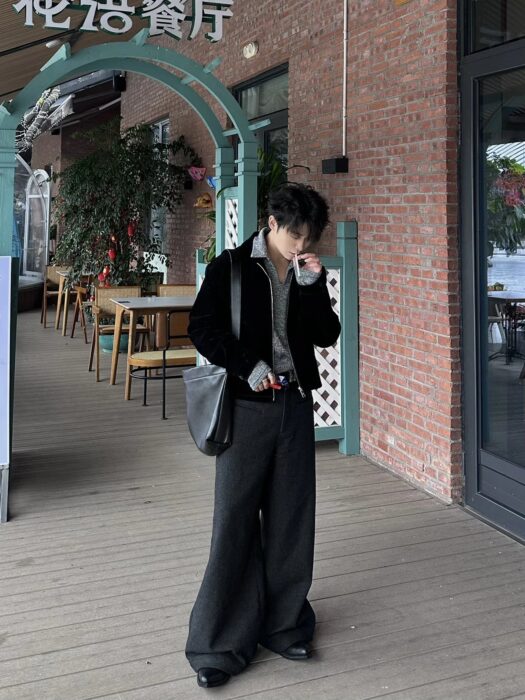 프라다 벨벳 데님 블루종 자켓 블랙 레플리카 미러급 SA급 S급 고퀄리티 하이엔드 최상급 의류 [남성여성공용] 17