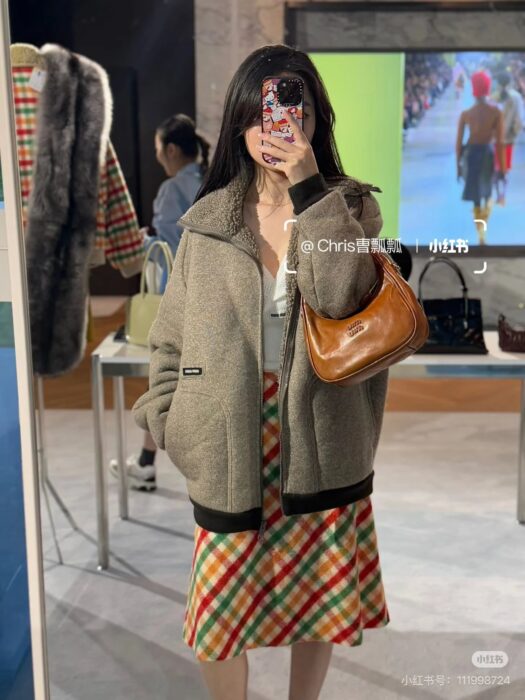 미우미우 코튼 플리스 지퍼 블루종 자켓 코드 레플리카 미러급 SA급 S급 고퀄리티 하이엔드 최상급 의류 [남성여성공용] 24