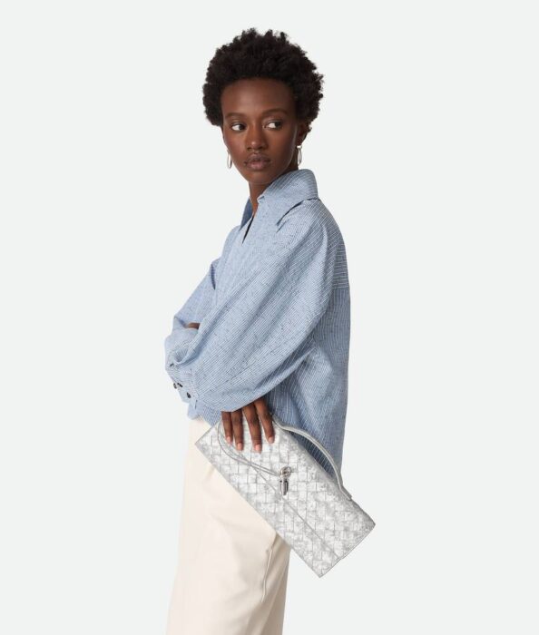 보테가베네타 안디아모 클러치 741511 빈티지 실버 레플리카 미러급 SA급 S급 고퀄리티 최상급 하이엔드 가방 [여성]