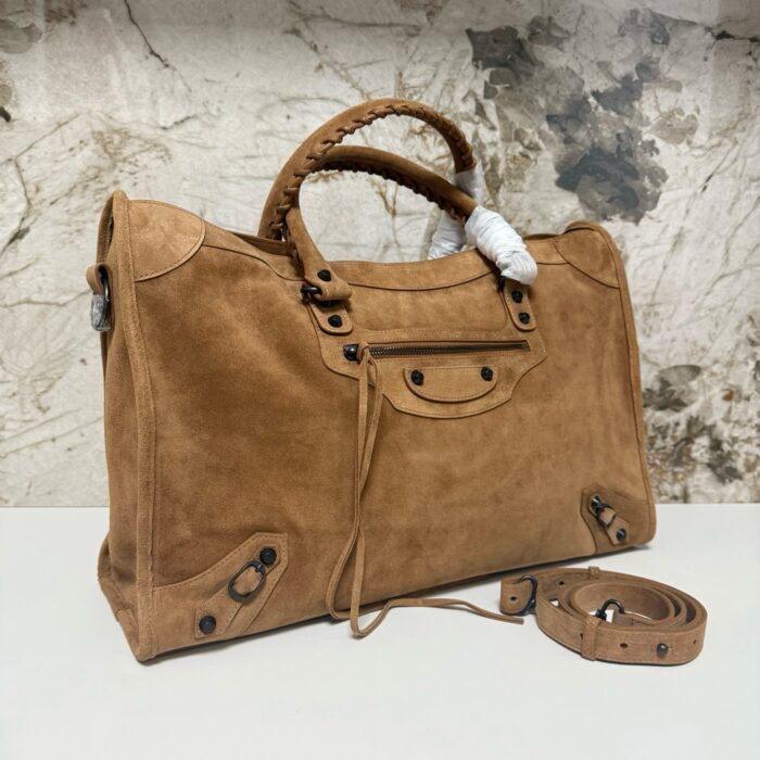 발렌시아가 르 시티 빅 라지 스웨이드 앰버 레플리카 미러급 SA급 S급 고퀄리티 최상급 하이엔드 가방 [남성여성공용] 4