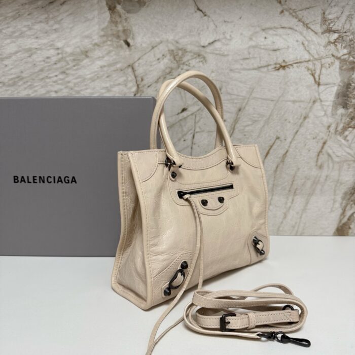 발렌시아가 르 시티 스몰 토트백 베이지 레플리카 미러급 SA급 S급 고퀄리티 최상급 하이엔드 가방 [여성] 4