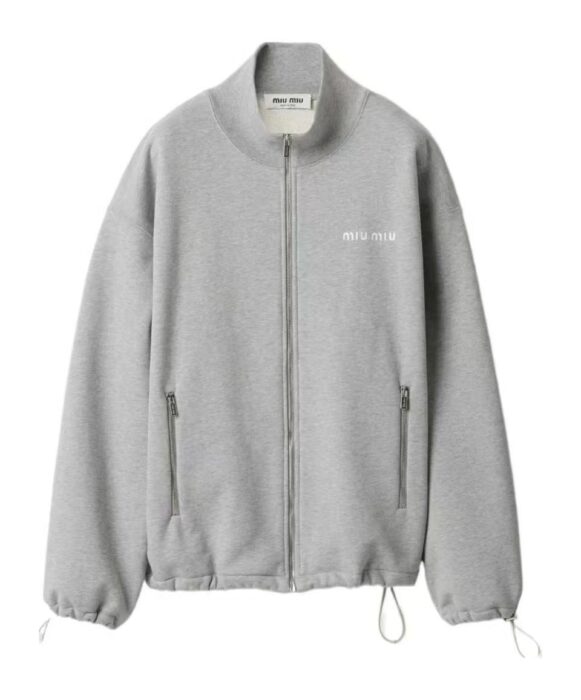 미우미우 지퍼 맨투맨 단색 자켓 그레이 레플리카 미러급 SA급 S급 고퀄리티 하이엔드 최상급 의류 [남성여성공용]