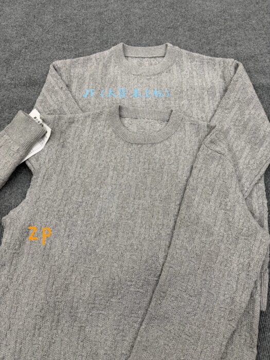 디올 오블리크 스웨터 그레이 코튼 블렌드 자카드 레플리카 미러급 SA급 S급 고퀄리티 하이엔드 최상급 의류 [남성여성공용] 17