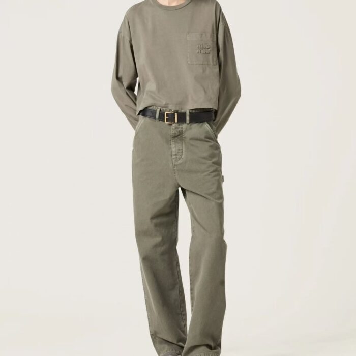 미우미우 뒷면 포켓 모노그램 카고 팬츠 올리브 레플리카 미러급 SA급 S급 고퀄리티 하이엔드 최상급 의류 [남성여성공용] 10