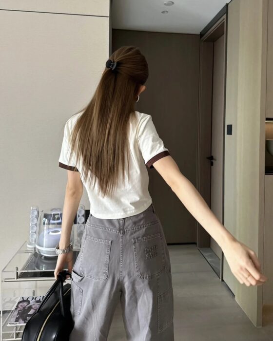 미우미우 뒷면 포켓 모노그램 카고 팬츠 올리브 레플리카 미러급 SA급 S급 고퀄리티 하이엔드 최상급 의류 [남성여성공용] 17