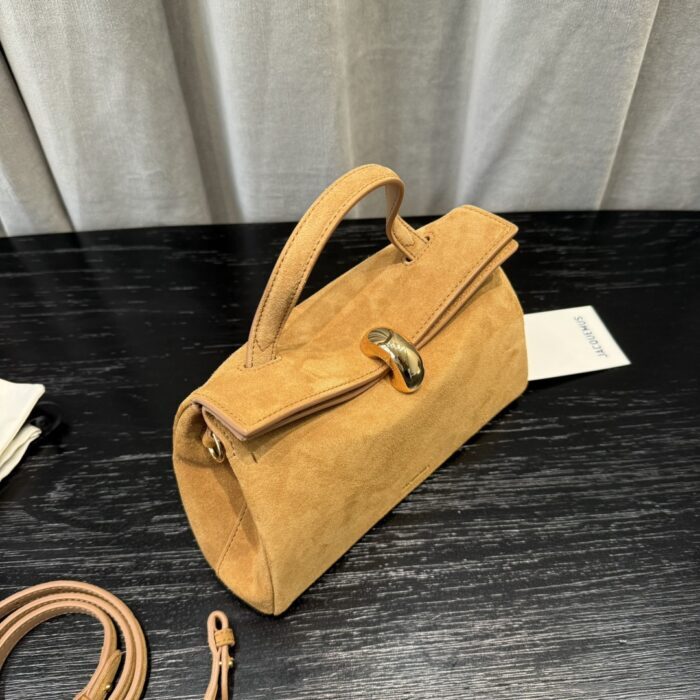 자크뮈스 탑 핸들 백 호박색 스웨이드 스몰 레플리카 미러급 SA급 S급 고퀄리티 최상급 하이엔드 가방 [여성] 6