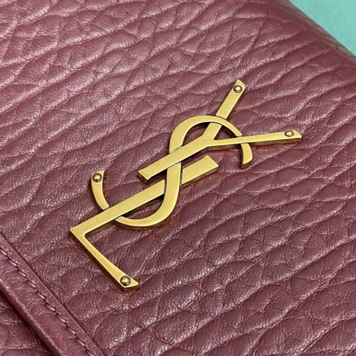 생로랑 니키 그레인드 램스킨 와인 금장 633179 레플리카 미러급 SA급 S급 고퀄리티 최상급 하이엔드 가방 [여성] 6