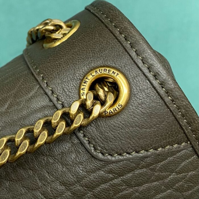 생로랑 니키 그레인드 램스킨 올리브 금장 633179 레플리카 미러급 SA급 S급 고퀄리티 최상급 하이엔드 가방 [여성] 8