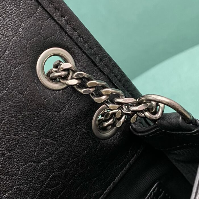 생로랑 니키 그레인드 램스킨 블랙 은장 633179 레플리카 미러급 SA급 S급 고퀄리티 최상급 하이엔드 가방 [여성] 8