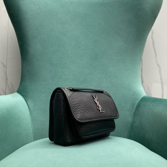 생로랑 니키 그레인드 램스킨 블랙 은장 633179 레플리카 미러급 SA급 S급 고퀄리티 최상급 하이엔드 가방 [여성] 4