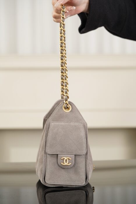 샤넬 25C 미니 핸드백 금장 스웨이드 골드 메탈 그레이 레플리카 미러급 SA급 S급 고퀄리티 최상급 하이엔드 가방 [여성] 4