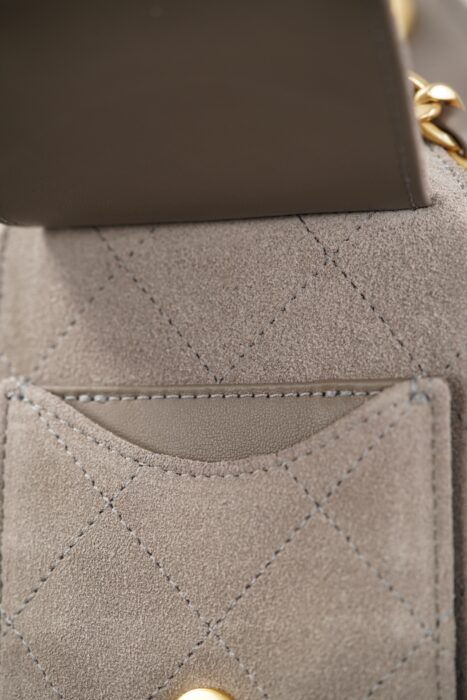 샤넬 25C 미니 핸드백 금장 스웨이드 골드 메탈 그레이 레플리카 미러급 SA급 S급 고퀄리티 최상급 하이엔드 가방 [여성] 9