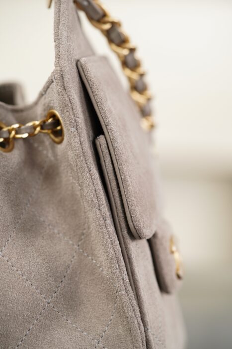 샤넬 25C 미니 핸드백 금장 스웨이드 골드 메탈 그레이 레플리카 미러급 SA급 S급 고퀄리티 최상급 하이엔드 가방 [여성] 11